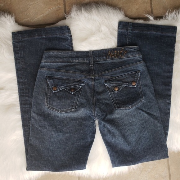 Notify Stretchy Italian Bootcut Jeans Blue 27 - Picture 3 of 5